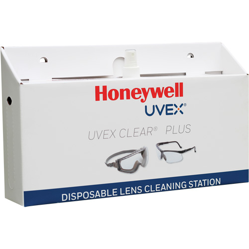 Poste de nettoyage jetable de lentilles Uvex Clear Plus, Carton, 16" lo x 3,19" p x 9,25" h Les Distributions ICE