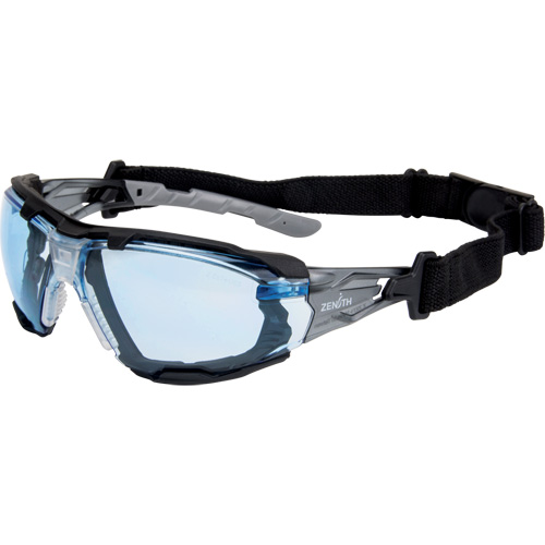 Z2900 Series Safety Glasses with Foam Gasket, Blue Lens, Anti-Scratch, ANSI Z87+/Meets/Exceeds CSA Z94.3 Les Distributions ICE
