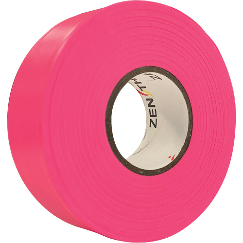 Flagging Tape, 1.1875" W x 164' L, Fluorescent Pink Les Distributions ICE