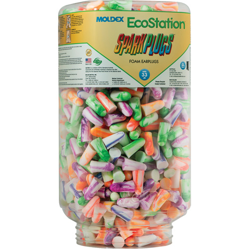 Recharge de bouchons d'oreilles SparkPlugs pour EcoStation, Vrac - Contenant Les Distributions ICE