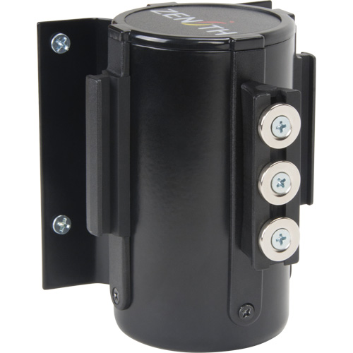 Wall Mount Barrier with Magnetic Tape, Steel, Screw Mount, 12', Black Tape Les Distributions ICE