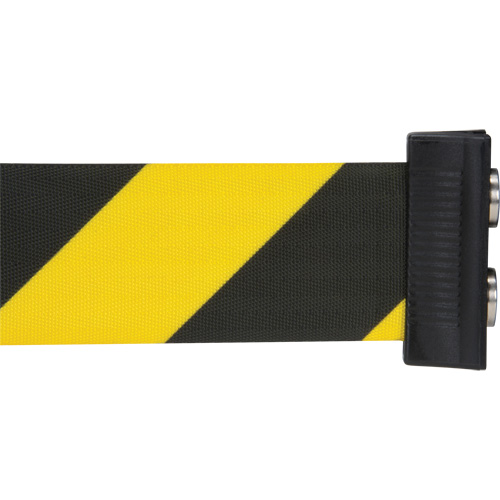 Magnetic Tape Cassette for Build-Your-Own Crowd Control Barrier, 7', Black and Yellow Tape Les Distributions ICE