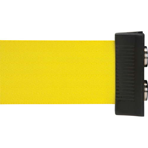 Magnetic Tape Cassette for Build-Your-Own Crowd Control Barrier, Attention ne pas entrer, 7', Yellow Tape Les Distributions ICE