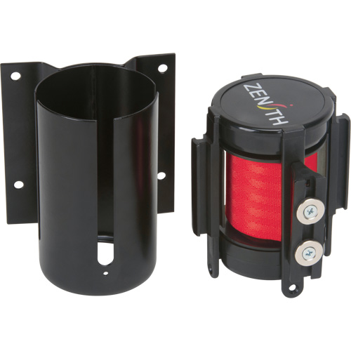 Wall Mount Barrier with Magnetic Tape, Steel, Screw Mount, 7', Red Tape Les Distributions ICE