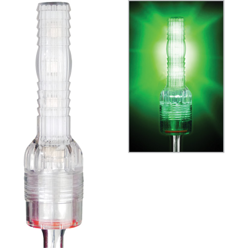 Tiges de s&eacute;curit&eacute; avec lumi&egrave;re DEL tr&egrave;s visibles Safety Whip Les Distributions ICE