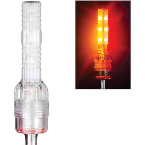 Tiges de s&eacute;curit&eacute; avec lumi&egrave;re DEL tr&egrave;s visibles Safety Whip Les Distributions ICE