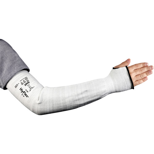 Manchon &eacute;troit r&eacute;sistant aux coupures HyFlex s&eacute;rie 11-211, Intercept, 18", ASTM ANSI niveau A2/EN 388 niveau 2, Gris Les Distributions ICE