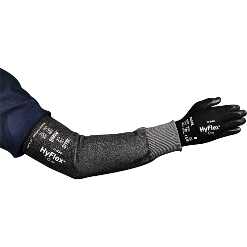 Manchon &eacute;troit r&eacute;sistant aux coupures HyFlex s&eacute;rie 11-280, Intercept, 12", ASTM ANSI niveau A4, Gris Les Distributions ICE