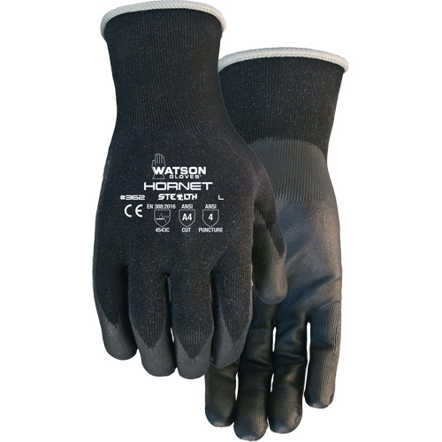 Gants r&eacute;sistants aux coupures Stealth Hornet, Taille Petit, Calibre 18, Rev&ecirc;tement Mousse de nitrile, Enveloppe en Fibre de verre/PEHP/Nylon/Spandex, ASTM ANSI niveau A4/EN 388 niveau 5 Les Distributions ICE