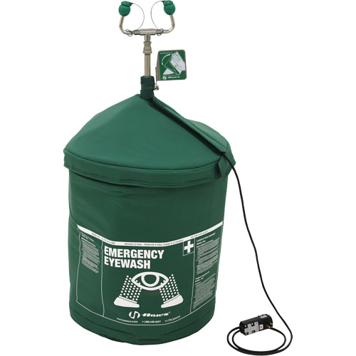 Douche oculaire d'urgence portative en mat&eacute;riau tremp&eacute;, Pressuris&eacute;, Capacit&eacute; 15 gal., Conformit&eacute; ANSI Z358.1 Les Distributions ICE