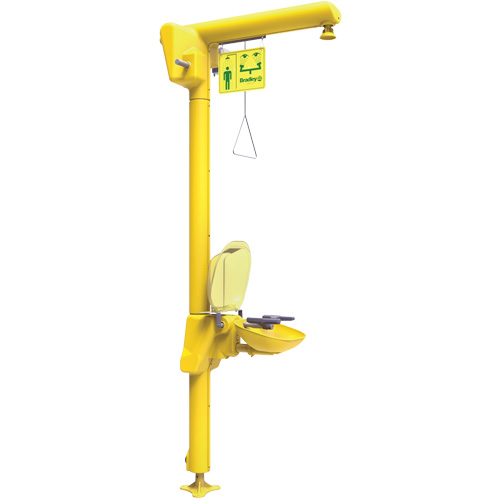 Halo Heat Trace Shower & Eye/Face Wash Unit, Pedestal Les Distributions ICE