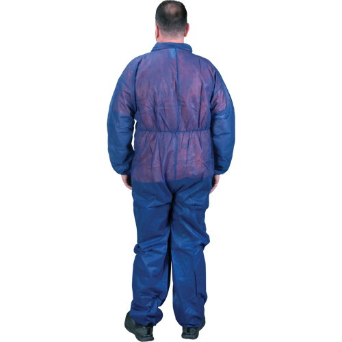 Coveralls, Medium, Blue, Polypropylene Les Distributions ICE