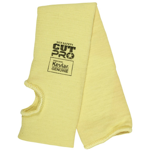 Manchon r&eacute;sistant &agrave; la coupure Safety Cut Pro, Kevlar, 18", ASTM ANSI niveau A3, Jaune Les Distributions ICE