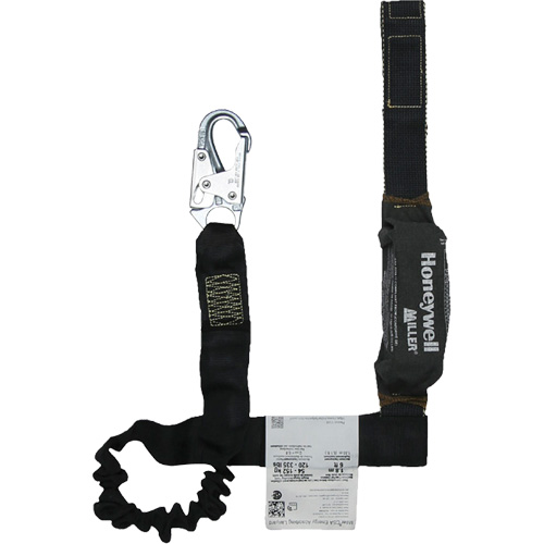 Longe avec amortisseur de choc r&eacute;sistante &agrave; l'arc &eacute;lectrique Miller, 6', Point d'ancrage &agrave; Mousqueton verrouillable, Mousqueton verrouillable aux jambes, Kevlar Les Distributions ICE