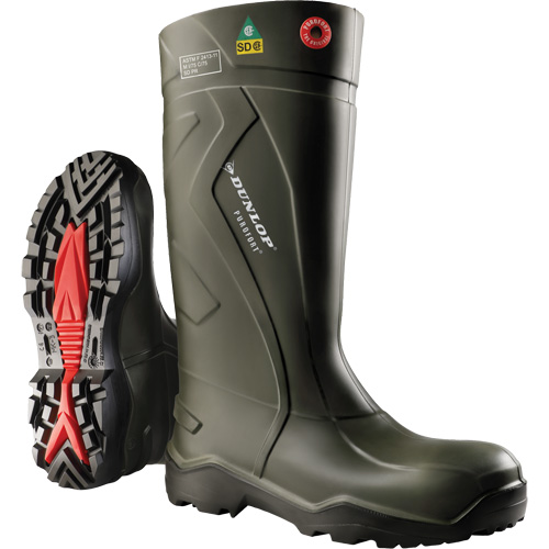 Purofort+&reg; Full Safety Boots, Purofort&reg;, Steel Toe, Size 7, Puncture Resistant Sole Les Distributions ICE