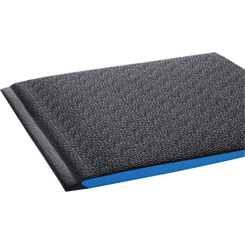Tapis ergonomiques Wear-Bond Comfort-King, Rugueux, 2' x 3' x 9/16", Noir, Mousse de vinyle Les Distributions ICE