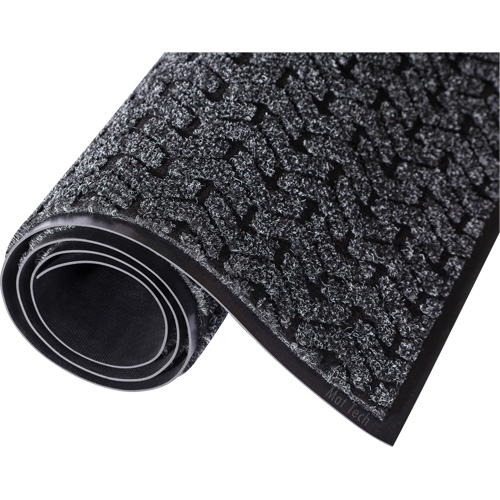 Tapis d'accueil Performance Tire-Track, Essuie-pieds/grattoir, 4' x 8' x 3/8", Charbon Les Distributions ICE
