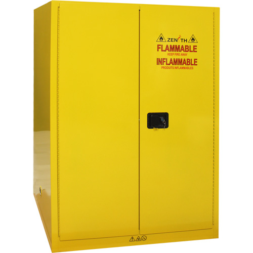 Flammable Storage Cabinet, 90 Gal., 2 Door, 43" W x 66" H x 34" D Les Distributions ICE