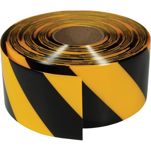 Ruban de marquage tr&egrave;s r&eacute;sistant pour plancher ArmorStripe, 4" x 100', PVC, Noir et jaune Les Distributions ICE