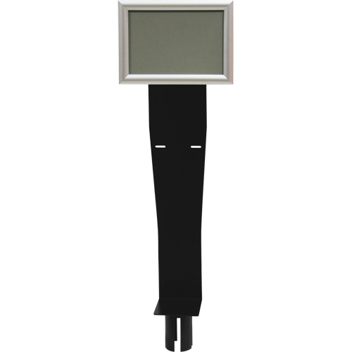 Sign & Dispenser Holder for Crowd Control Post, Black Les Distributions ICE