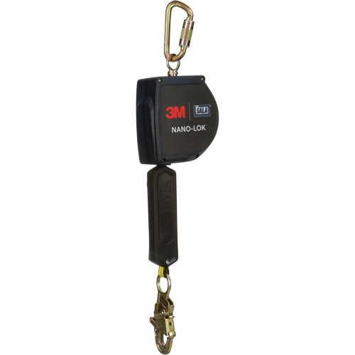 Nano-Lok Extended Length Self Retracting Lifeline, 20', Dyneema&reg;, Swivel Les Distributions ICE