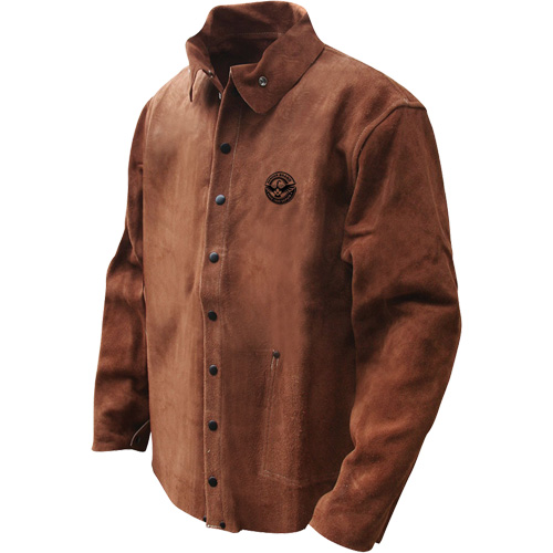 Gander Brand Split Cowhide Welding Jacket, Leather, 4X-Large, Brown Les Distributions ICE