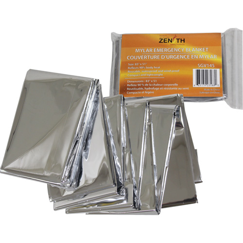 Emergency Blanket, Aluminized Polyester Les Distributions ICE