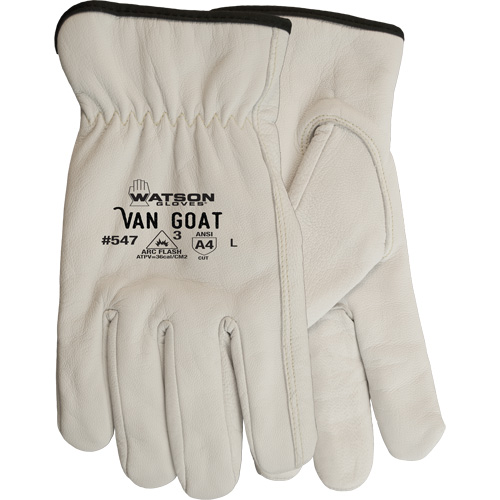 Gants de travail r&eacute;sistants aux coupures Van Goat, Grand, 36 cal/cm², Niveau 3, NFPA 70E Les Distributions ICE