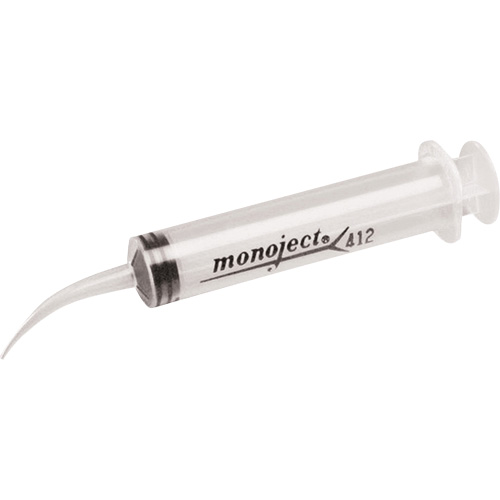 Seringues &agrave; irrigation Monoject 412 &agrave; pointe incurv&eacute;e, 12 cc Les Distributions ICE