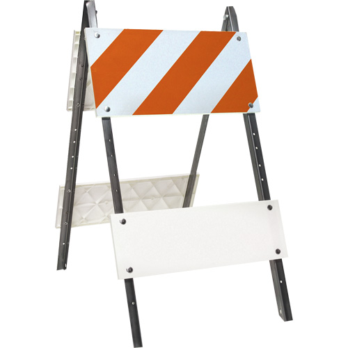 Prismatic Barricade, Folding, 24" L x 45" H, Orange/White Les Distributions ICE
