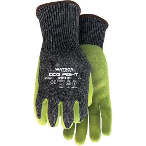 Stealth Dog Fight Cut Resistant Gloves, Size Medium, Nitrile Coated, Glass Fibre/HPPE/Nylon/Stainless Steel Shell, ASTM ANSI Level A5 Les Distributions ICE