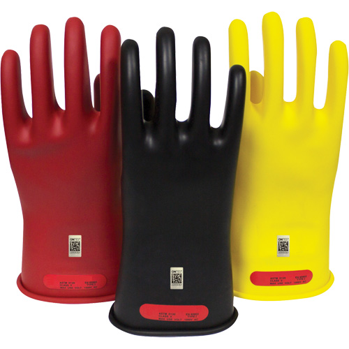 Gants en caoutchouc pour travaux &eacute;lectriques Arcguard, Taille 8, 10" lo Les Distributions ICE