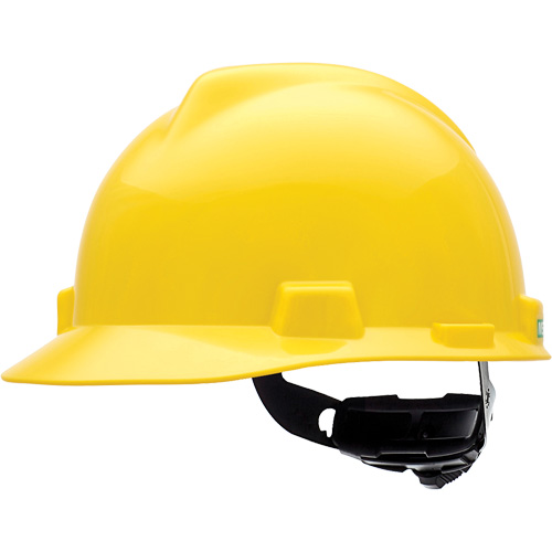 Casque de s&eacute;curit&eacute; &agrave; fentes V-Gard, R&eacute;pond aux normes CSA type 1, Suspension Rochet, Non ventil&eacute; Les Distributions ICE
