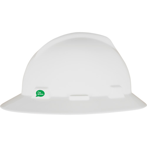 V-Gard&reg; GREEN Slotted Full Brim Hard Hat, Meets CSA Type 1, Ratchet Suspension Les Distributions ICE