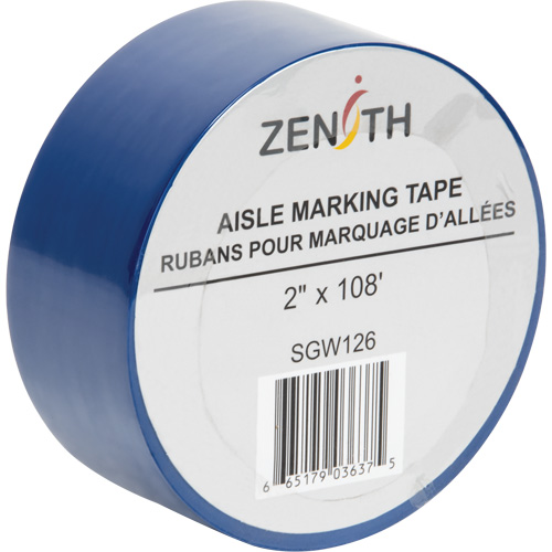 Aisle Marking Tape, 2" x 108', PVC, Blue Les Distributions ICE