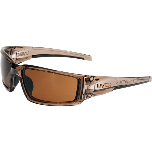 Lunettes de s&eacute;curit&eacute; Uvex HydroShield Hypershock, Lentille Espresso, Antibu&eacute;e/Anti-&eacute;gratignures, ANSI Z87+/R&eacute;pond ou surpasse la norme CSA Z94.3 Les Distributions ICE