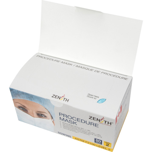 Masques d'intervention jetables, ASTM F2100 Niveau 2, Classe 1 Les Distributions ICE
