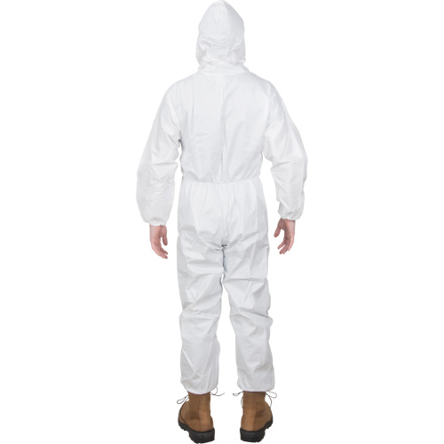 Premium Hooded Coveralls, Small, White, Microporous Les Distributions ICE