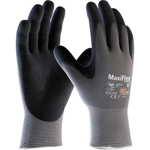 ATG MaxiFlex&reg; Ultimate AD-APT Coated Gloves, Small, Foam Nitrile Coating, 15 Gauge, Nylon/Spandex Shell Les Distributions ICE