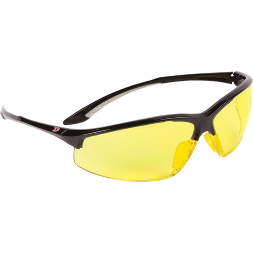 Dynamic Hummingbird Semi-Rimless Safety Glasses, Amber Lens, Anti-Fog, ANSI Z87+/Meets/Exceeds CSA Z94.3 Les Distributions ICE
