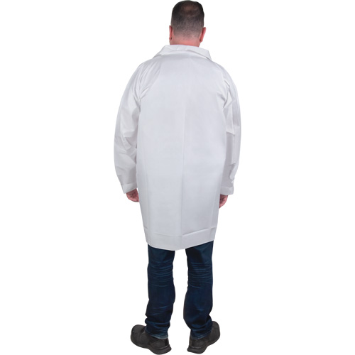 Sarraus de laboratoire de protection, Microporeux, Blanc, Moyen Les Distributions ICE