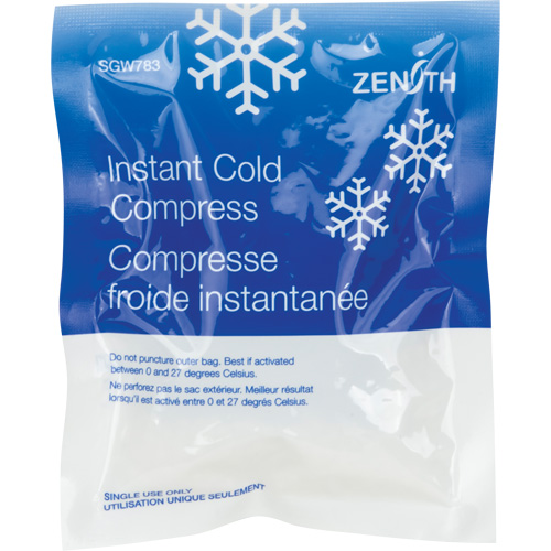Instant Compress, Cold, Single Use, 5" x 6" Les Distributions ICE