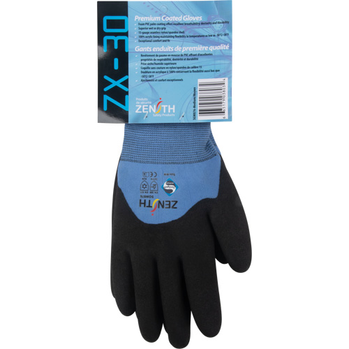 Gants enduits ZX-30° de premi&egrave;re qualit&eacute;, T-Grand, R&ecirc;vetement Mousse de PVC, Calibre 15, Enveloppe en Nylon Les Distributions ICE