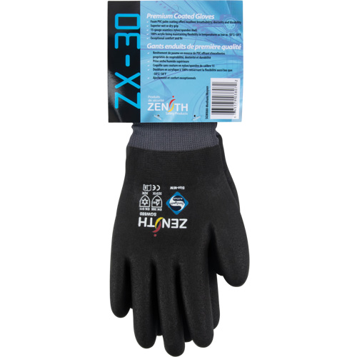 Gants enduits ZX-30° de premi&egrave;re qualit&eacute;, T-Grand, R&ecirc;vetement Mousse de PVC, Calibre 15, Enveloppe en Nylon Les Distributions ICE