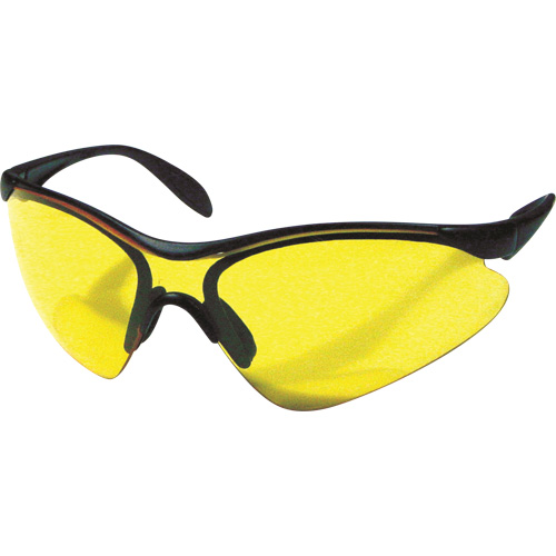 Lunettes de s&eacute;curit&eacute; Miranda, Lentille Jaune, Anti-&eacute;gratignures, R&eacute;pond ou surpasse la norme CSA Z94.3 Les Distributions ICE