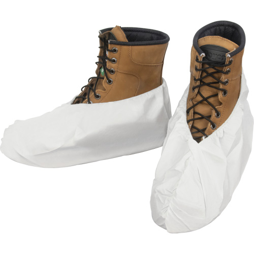 Shoe Covers, One Size, Microporous, White Les Distributions ICE