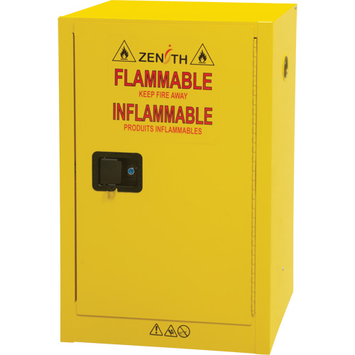 Armoire de rangement pour a&eacute;rosols inflammables, 12 gal., 1 Porte(s), 23" La x 35" h x 18" p Les Distributions ICE