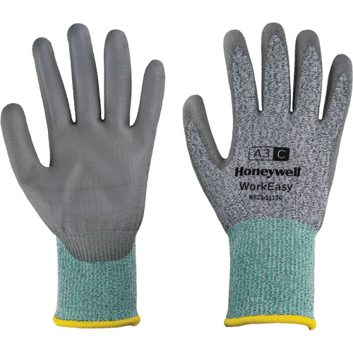 WorkEasy Cut Protective Gloves, Size 6/X-Small, 13 Gauge, Polyurethane Coated, HPPE/Glass Fibre Shell, ASTM ANSI Level A3/EN 388 Level C Les Distributions ICE