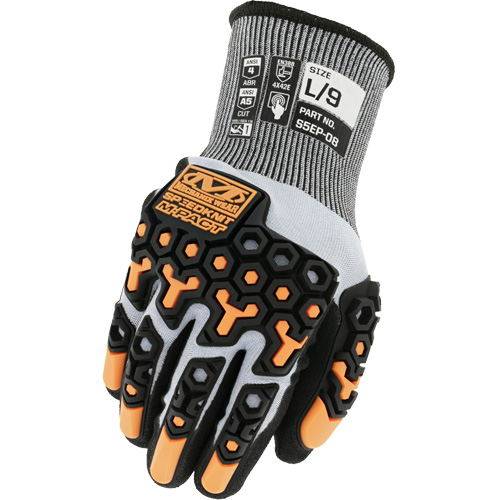Gants antichocs r&eacute;sistants aux coupures SpeedKnit M-Pact, Taille 7/Petit, Calibre 18, Rev&ecirc;tement Nitrile, Enveloppe en PEHP/Tungst&egrave;ne, ASTM ANSI niveau A5/EN 388 niveau E Les Distributions ICE