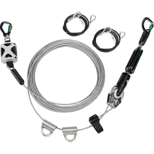 Temporary Horizontal Lifeline, Galvanized Cable Les Distributions ICE